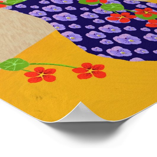 Blumenposter Poster (Ecke)