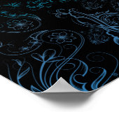 Blumenposter Poster (Ecke)