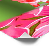 Blumenposter Schwein Poster (Ecke)