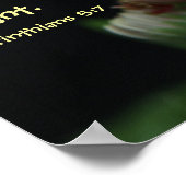 Blumenposter w Bibel Vers von 2 Korinthesen 5:7 Poster (Ecke)
