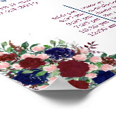 Blumenposter zur Begrüßung Poster (Ecke)