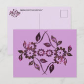 Blumenpostkarte Postkarte (Vorne/Hinten)