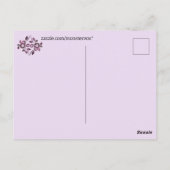 Blumenpostkarte Postkarte (Rückseite)