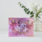 Blumenpostkarte Postkarte (Stehend Vorderseite)
