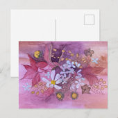 Blumenpostkarte Postkarte (Vorne/Hinten)