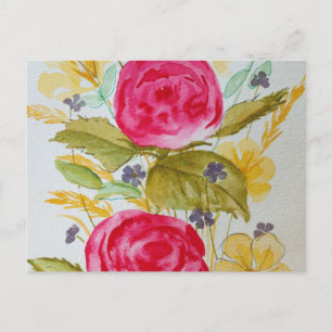 Blumenpostkarte Postkarte