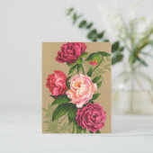 Blumenpostkarte Postkarte (Stehend Vorderseite)