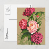 Blumenpostkarte Postkarte (Vorne/Hinten)