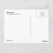 Blumenpostkarte Postkarte (Rückseite)