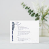 Blumenpostkarte Postkarte (Stehend Vorderseite)