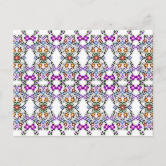 Blumenpostkarte Postkarte (Vorderseite)