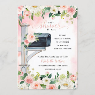 Blumenpostkasten-Shower per Post Social Distanci Einladung