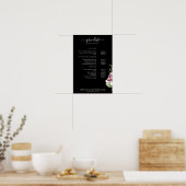 Blumenpreisliste Poster (Küche)