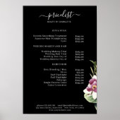 Blumenpreisliste Poster (Vorne)