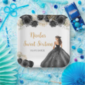 BlumenPrinzessin im Schwarzwald 16 . Geburtstag Pappteller (Party)