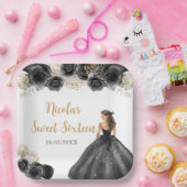 BlumenPrinzessin im Schwarzwald 16 . Geburtstag Pappteller (Party)