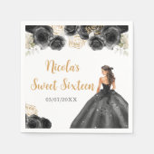 BlumenPrinzessin im Schwarzwald 16 . Geburtstag Serviette (Vorderseite)