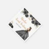 BlumenPrinzessin im Schwarzwald 16 . Geburtstag Serviette (Ecke)