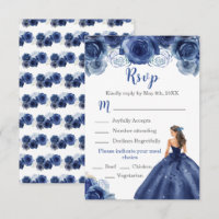 BlumenPrinzessin in einer Navy Blue Dress Meal Cho