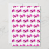 BlumenPrinzessin in Hot Pink Dress Quinceanera Einladung (Rückseite)