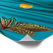 Blumenprinzessin mit Make-up Poster (Ecke)