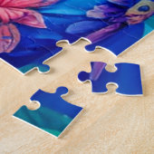Blumenprinzessin mit Vogel Puzzle (Seite)