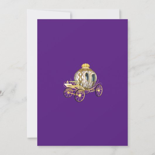 Blumenprinzessin Verzauberte Fairy Tale Geburtstag Einladung (Rückseite)