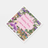 Blumenprinzessin Verzauberte Fairy Tale Geburtstag Serviette (Ecke)