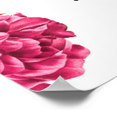 Blumenprop-Hochzeit-Selfie-Foto-Rahmen Poster (Ecke)