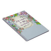 Blumenpsalm-geistiges christliches Vers-Zitat Notizblock (Rechte Seite)