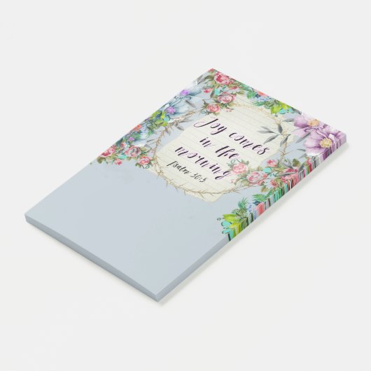 Blumenpsalm-geistiges christliches Vers-Zitat Post-it Klebezettel (angewinkelt)