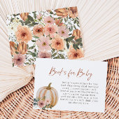 Blumenpumpenbücher für Baby Begleitkarte