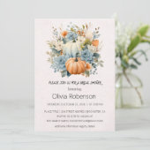 Blumenpumpendusche Bridal Einladung (Stehend Vorderseite)