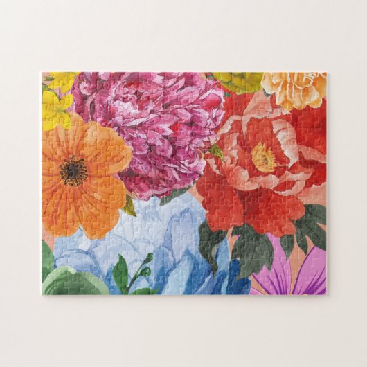 Blumenpuzzle - farbenfroh puzzle (Horizontal)