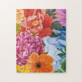Blumenpuzzle - farbenfroh puzzle