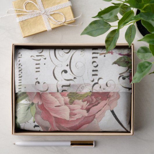 Blumenqueen-Bienenschrift-Dekoupage Seidenpapier (Geschenk)