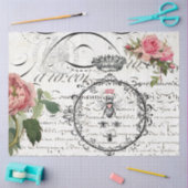 Blumenqueen-Bienenschrift-Dekoupage Seidenpapier (Basteln)