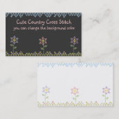 Blumenquerstich macht Geschäftskarten in Visitenkarte (Vorne/Hinten)