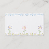 Blumenquerstich macht Geschäftskarten in Visitenkarte (Rückseite)