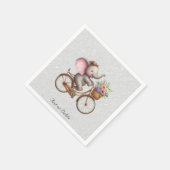 Blumenrad Elefant Servietten (Ecke)