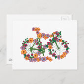 Blumenrad Postkarte (Vorne/Hinten)