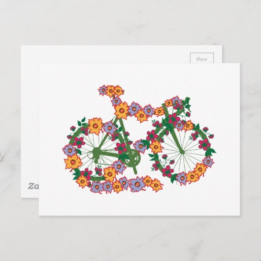 Blumenrad Postkarte (Vorne/Hinten)