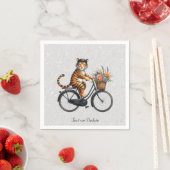 Blumenrad-Tiger-Servietten Serviette (Beispiel)