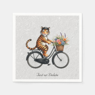 Blumenrad-Tiger-Servietten Serviette