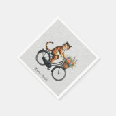 Blumenrad-Tiger-Servietten Serviette (Ecke)