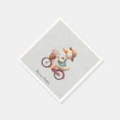 Blumenradfahrrad-Enten-Servietten Serviette (Ecke)