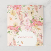 Blumenrahmbutter Hochzeitstisch Platzkarte (Außenseite Aufgefaltet)