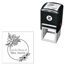 Blumenrahmen aus der Bibliothek