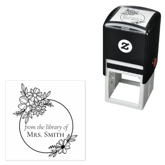 Blumenrahmen aus der Bibliothek Permastempel (Beispiel)