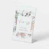 Blumenrahmen begünstigt Schild (Vorderseite)